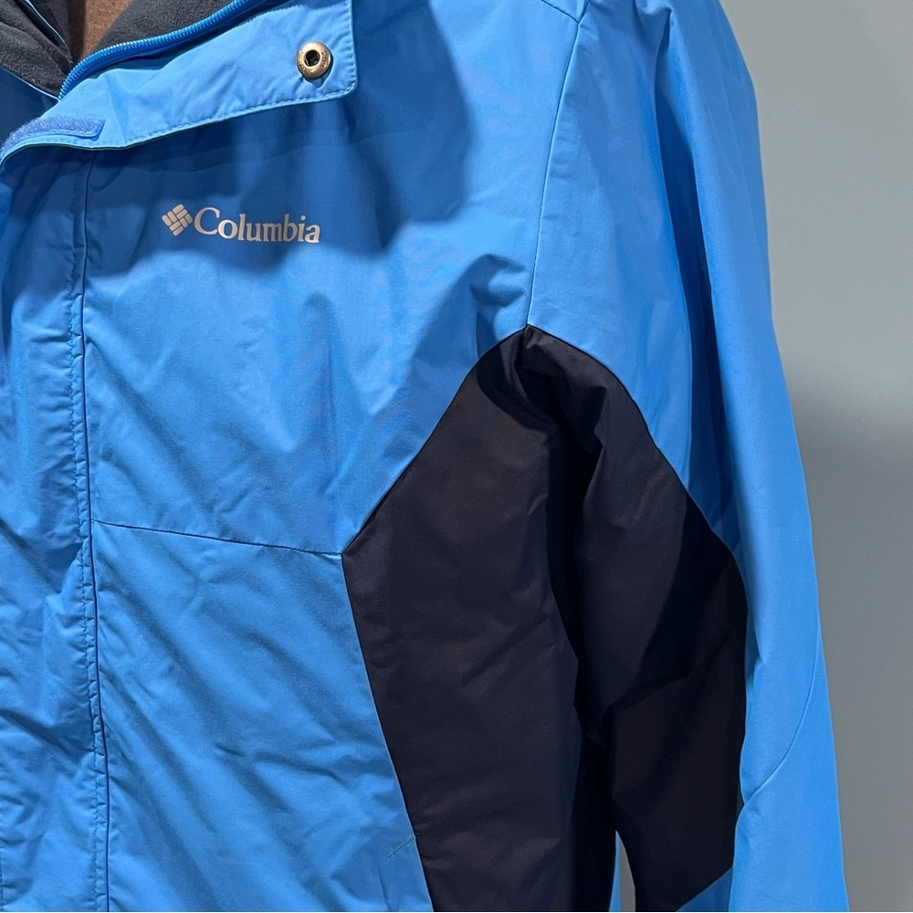 Columbia Men's Eager Air Interchange 3-in-1 Jacket Blue/Navy Size Large - Picture 3 of 7